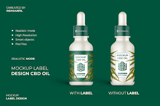 Oil bottle mockup psd is the finest creation of mockup graphics. Mockup Label Design Cbd Oil Download Psd Creative 2021