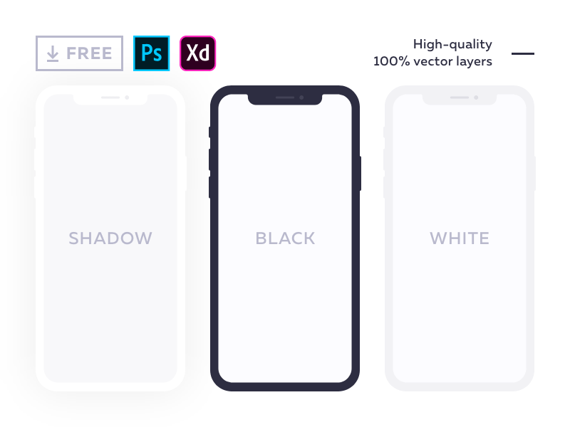 Phone new design mock up template blank isolated vector. 20 Free Iphone Mockups Psd Sketch December 2021 Ux Planet