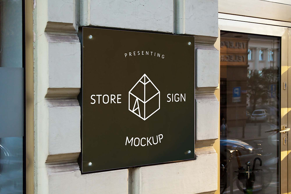 Discover 4 storefront mockup designs on dribbble. Free Store Signs Mock Up Psd