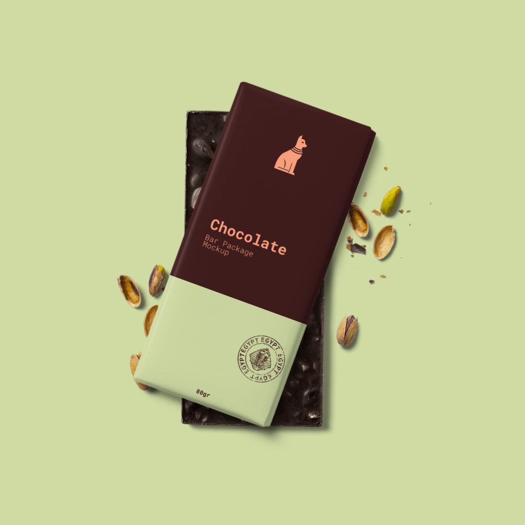 Free chocolate packaging mockup psd to present your design in a photorealistic look. Chocolate Bar Packaging Mockup Scene