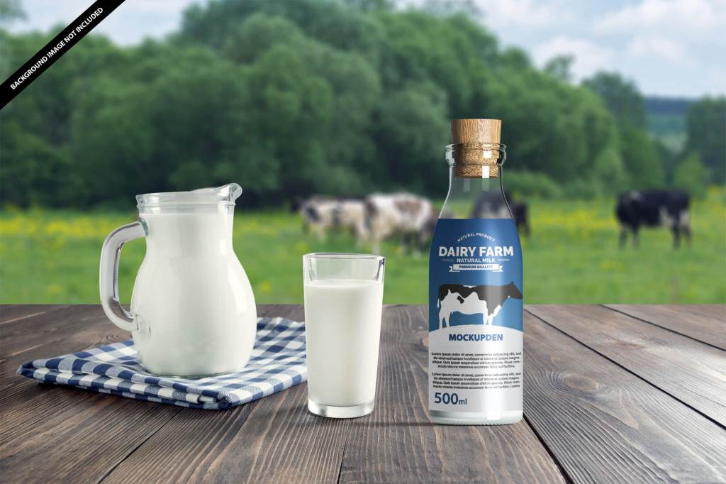 11+ Download Milk Bottle Mockup Psd&nbsp;PSD