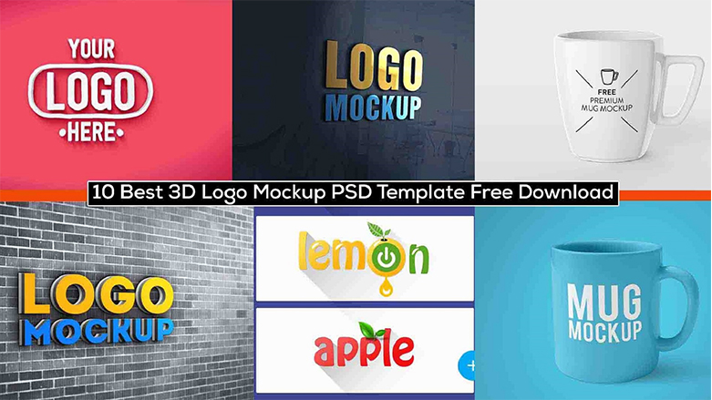 Free clean logo design presentation mockup. 10 Best 3d Logo Mockup Psd Template Free Download Photoshop Dream