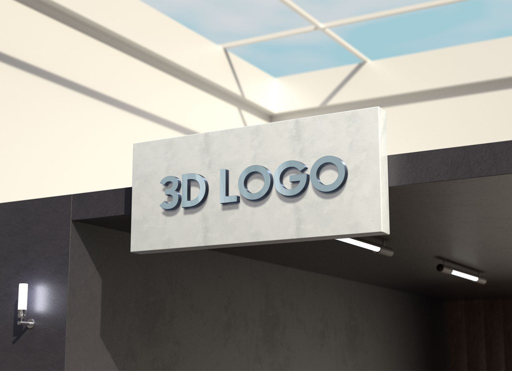 30+ Download Office Wall Logo Mockup Free&nbsp;PSD