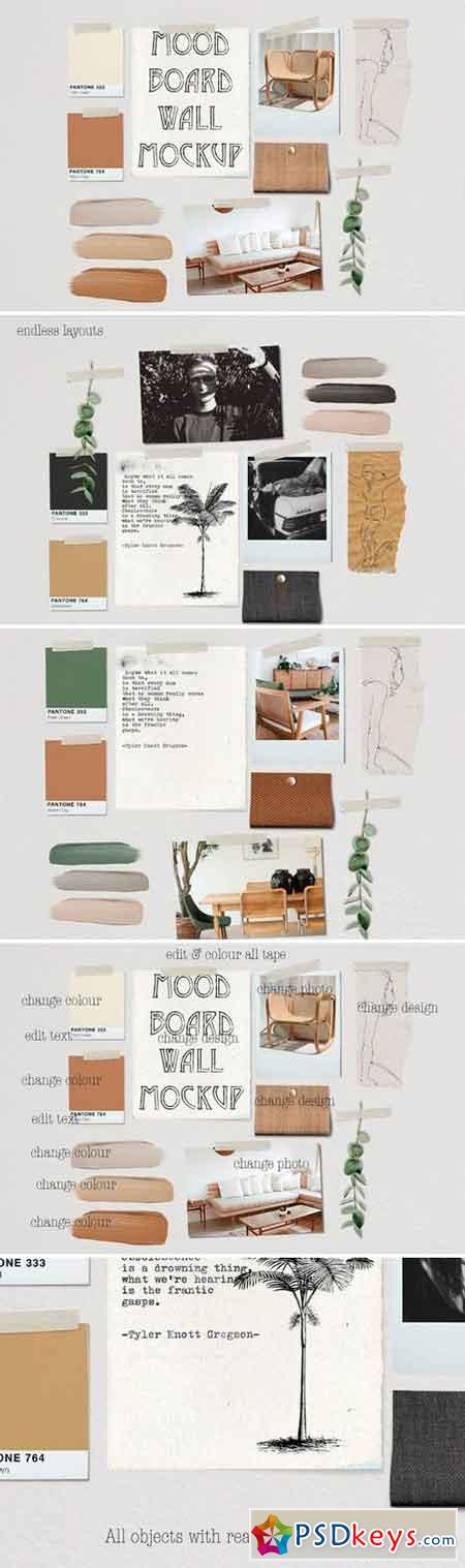 42+ Download Mockup Moodboard Psd Free&nbsp;PSD