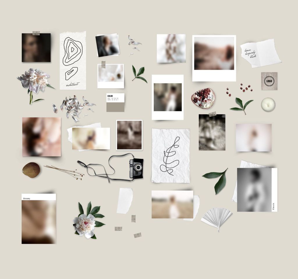 49+ Download Mood Board Mockup PSD