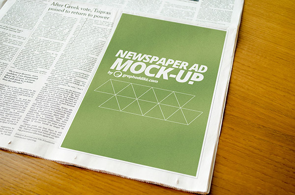 43+ Download Newspaper Advert Mockup Psd Free&nbsp;PSD