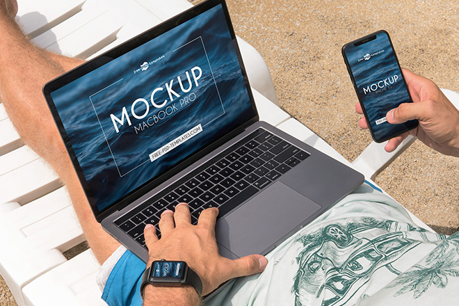 24+ Download Macbook And Iphone Mockup Psd&nbsp;PSD