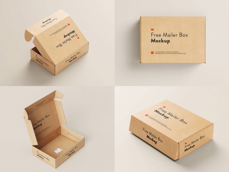 25+ Download Mailer Box Mockup Free&nbsp;PSD