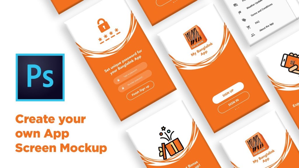 21+ Download App Presentation Mockup&nbsp;PSD