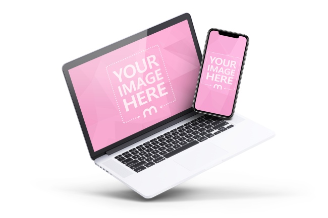 38+ Download Mockup Macbook By Iphone&nbsp;PSD