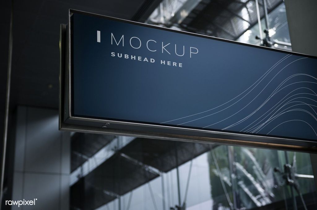 14+ Download Mall Signage Mockup&nbsp;PSD