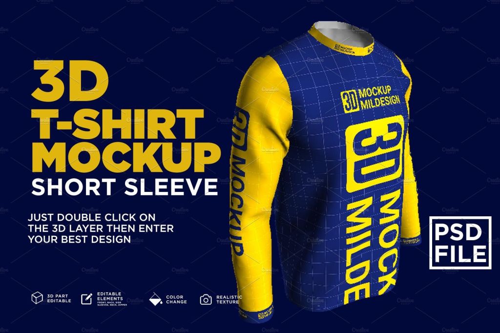 11+ Download Long Sleeve 3D Mockup&nbsp;PSD